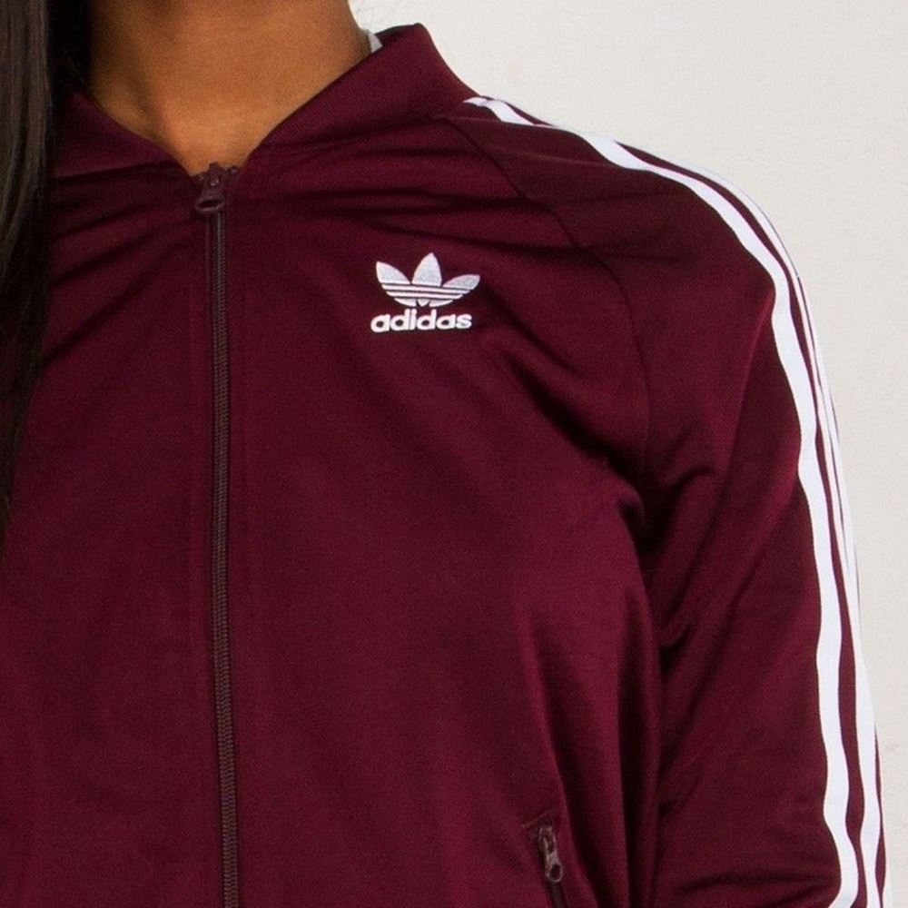 Burgundy Adidas Jacket